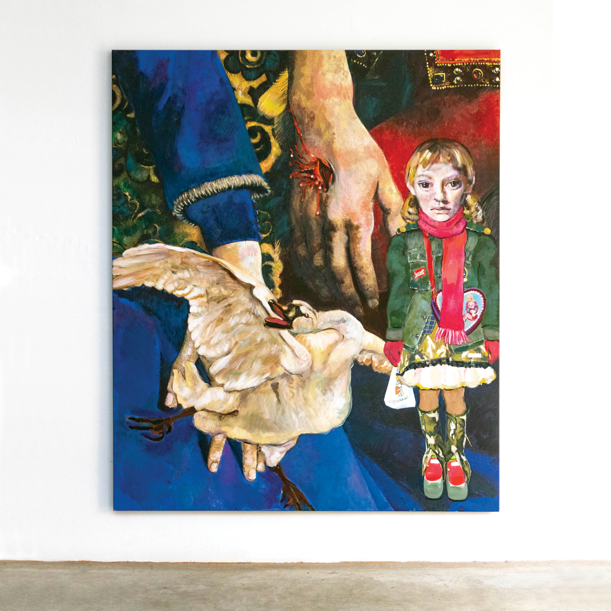 SLANGEN - Cosplay 07, 180cm x 150 cm, acryl on collage print on canvas, 2019_VIERKANT